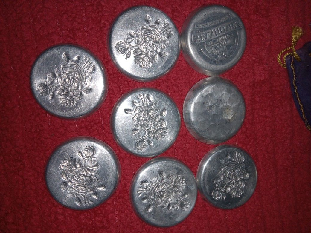 Vintage Mid Century Forged Serving Trays.