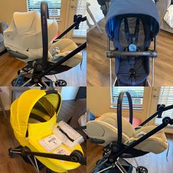 Cybex Mios 3 + Lux Carry cot + Cybex Cloud T car seat