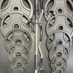 OLYMPIC WEIGHTS AND BARS