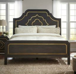 laila slate brown dresser The Alisdair Dark Brown 5 Pc. Dresser, Mirror, Chest, Queen Sleigh Bed available at Wier Furniture serving Lewistown, MT and surrounding areas