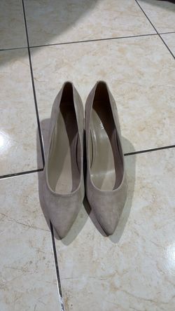 Calvin Klein Pointed-Toe Suede Pumps
