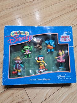 2004 Playhouse  Disney - Jo-Jo's Circus Friends Set 6 Figures Kids Toys NEW NOS