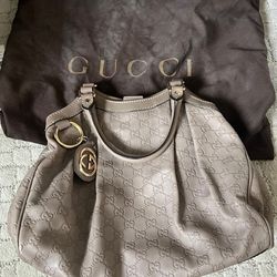 Gucci medium Sykes tote Gray 