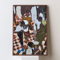 Brown Family Dancing Framed 12 X 16