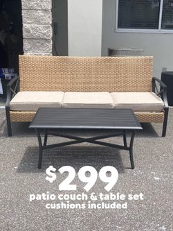 Outdoor Sofa and Table