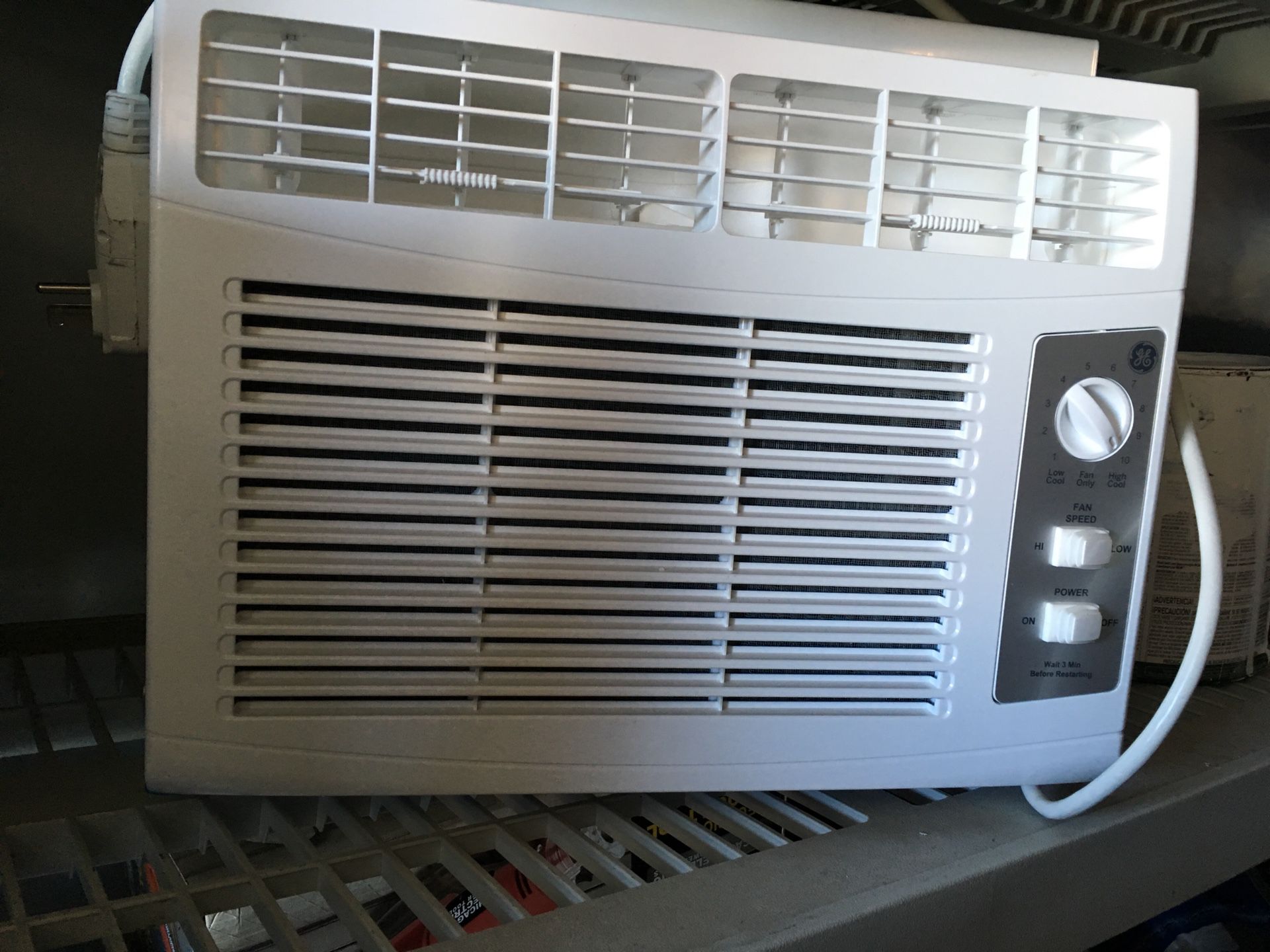 GE Window AC Unit With Stand and Plexi Glass
