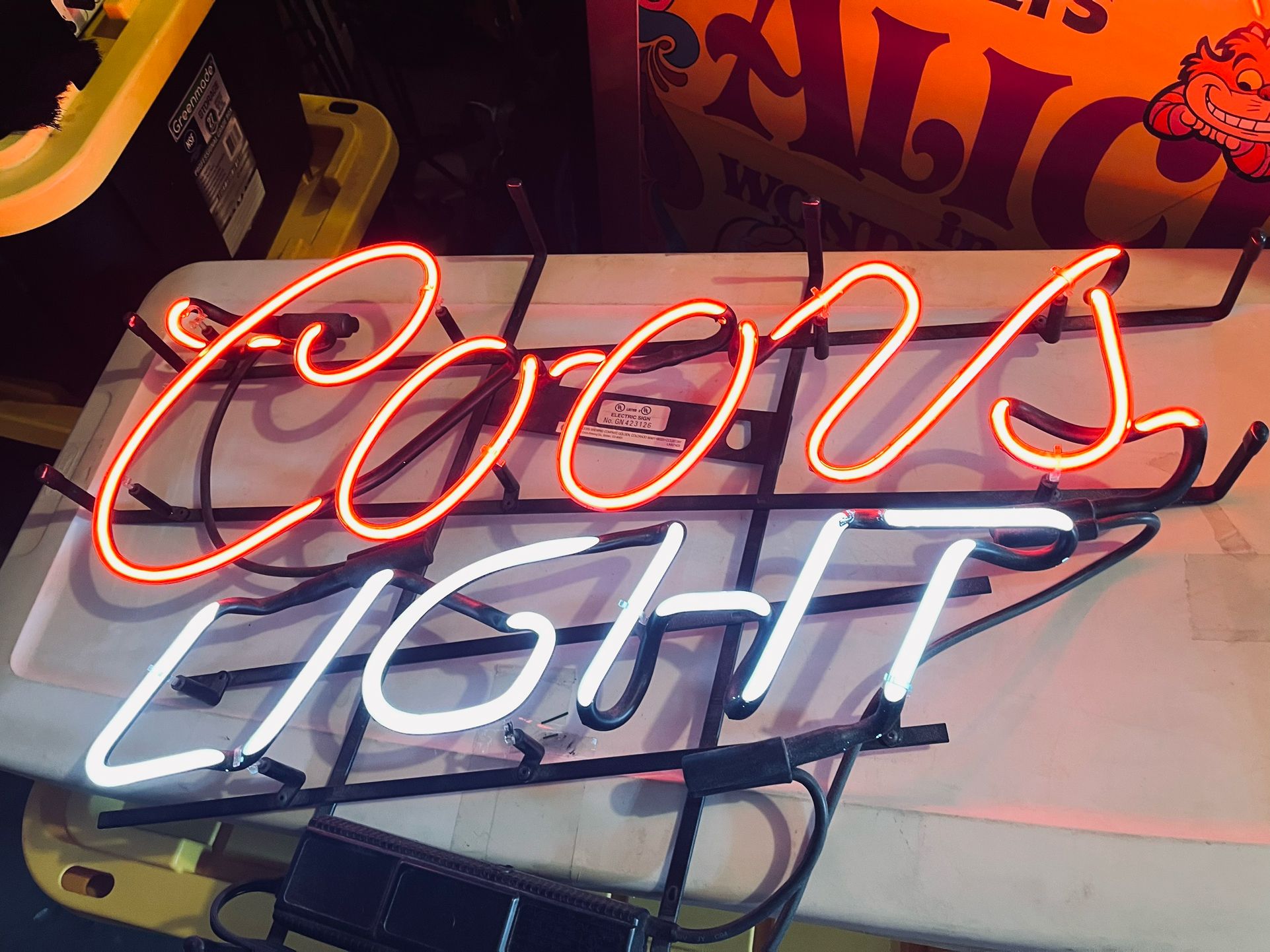 Coors Light Neon Sign
