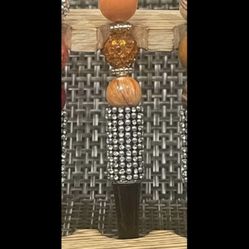 Orange Diamond Beaded Pen