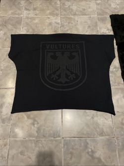 YZY Yeezy T-Shirt Adult SZ 2 Black Cotton Vultures Kanye West Boxy Fit