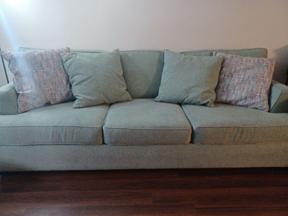 Large Green Deep Seat Sofa