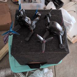 Lot of Two (2) DJI FPV Drones - For Parts/Repair ONLY - Crashed/Non-Functional