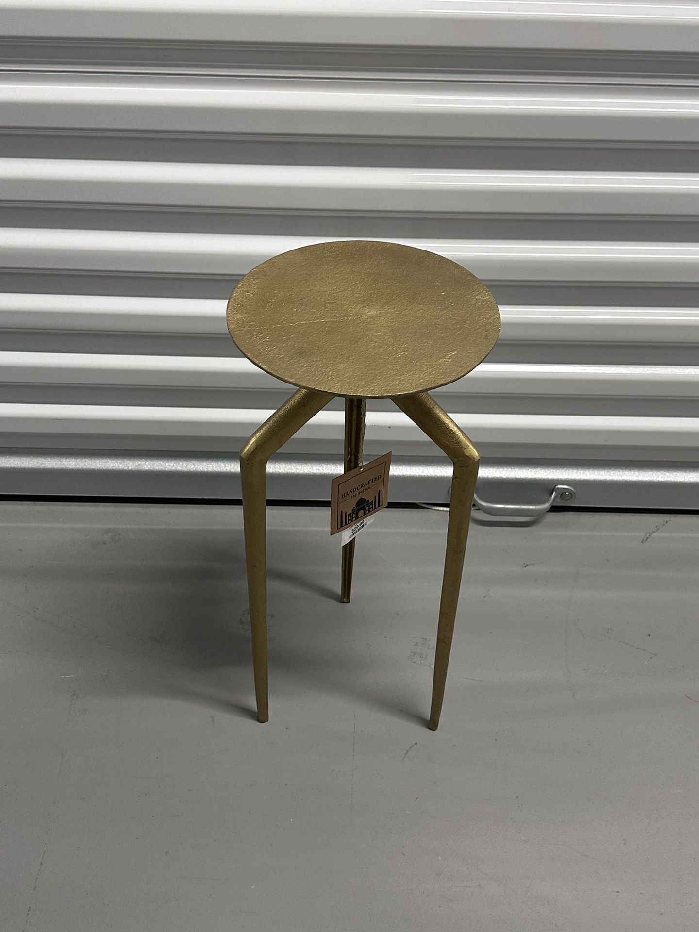 New Gold Metal Accent Table