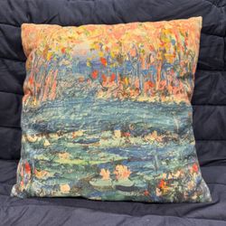 Monet Water Lilies Cushion Pillow