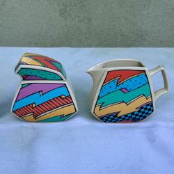 1980s Rosenthal Studio-Linie “Flash One” by Dorothy Hafner Cream & Sugar Set