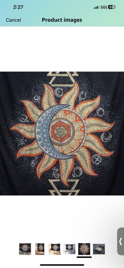 Sun And Moon Tapestry Wall Art
