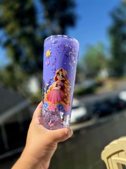 Tangle snowglobe tumbler Starbucks style 24oz acrylic lava lamp drip