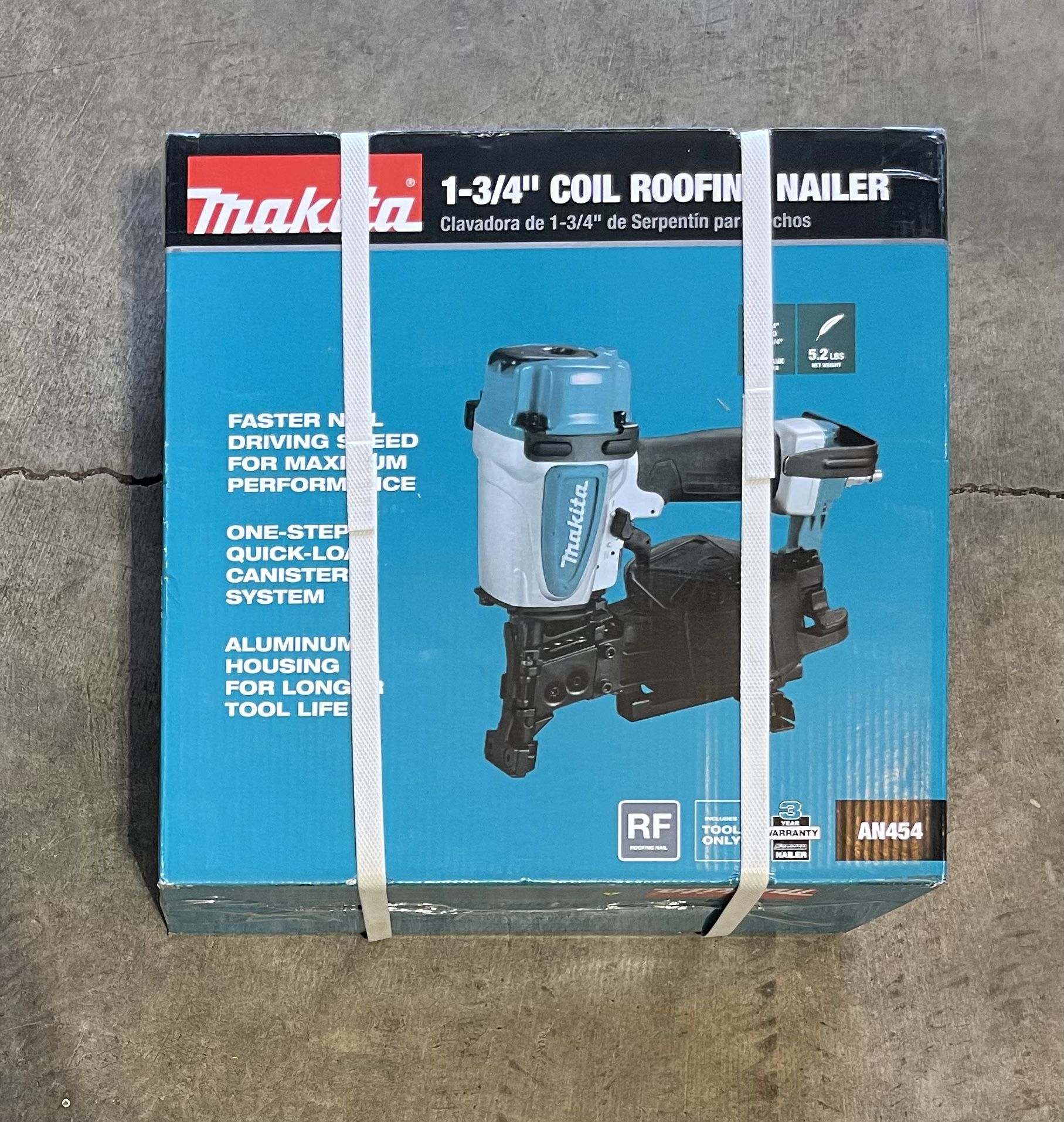 Makita 1-3/4 in. 15° Roofing Coil Nailer Model #AN454 for Sale in Tualatin,  OR OfferUp