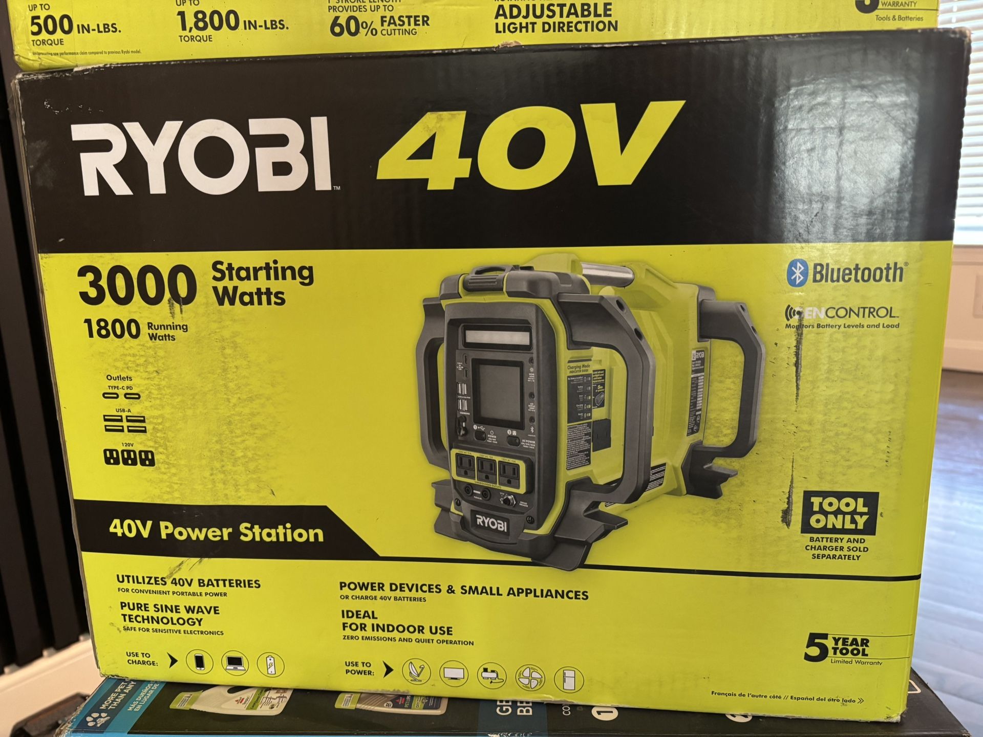 Brand New Ryobi 40v power station