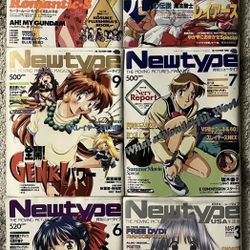 rare NEWTYPE Magazine Japan | 6 BOOKS  | 1996,1994,1997,2003