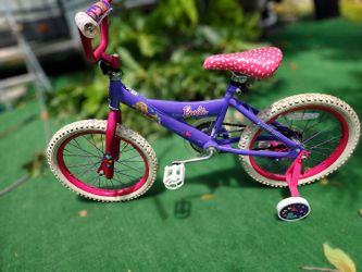 Barbie Kids Bike with Training Wheels