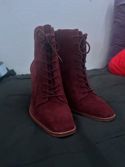 Red Suede Heels Vince Camuto