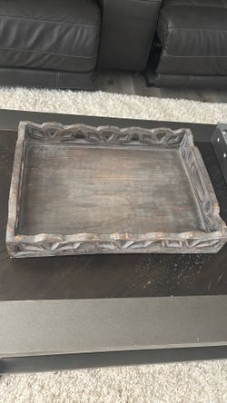 Wood pretty tray