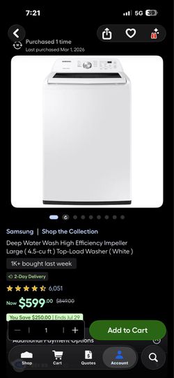 Samsung Washing Machine