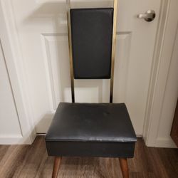 Vintage MCM Nova Leather High End Butler Valet Dressing Chair 