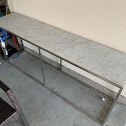 RH Luxury Italian Marble Console Table (Retail $4375)