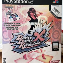 Dance Dance Revolution X Bundle Game & Controller (Sony PlayStation 2, 2008) NEW
