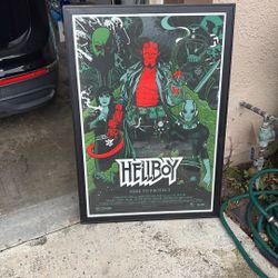 Mondo Hellboy Print And Frame