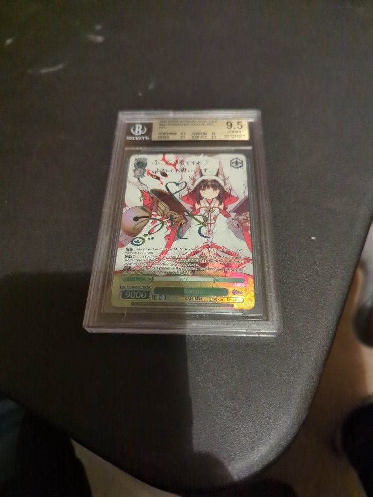 Beckett Graded Waifu Cards 2023 Weiss Schwarz Azure Lane Nagato Sec 9.5
