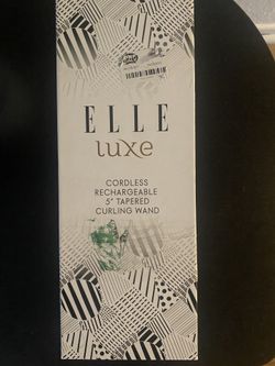 Elle Luxe Cordless Rechargeable Curling Wand 
