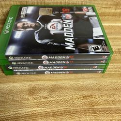 Xbox One Madden Games15 16 17 18 (4 Games)