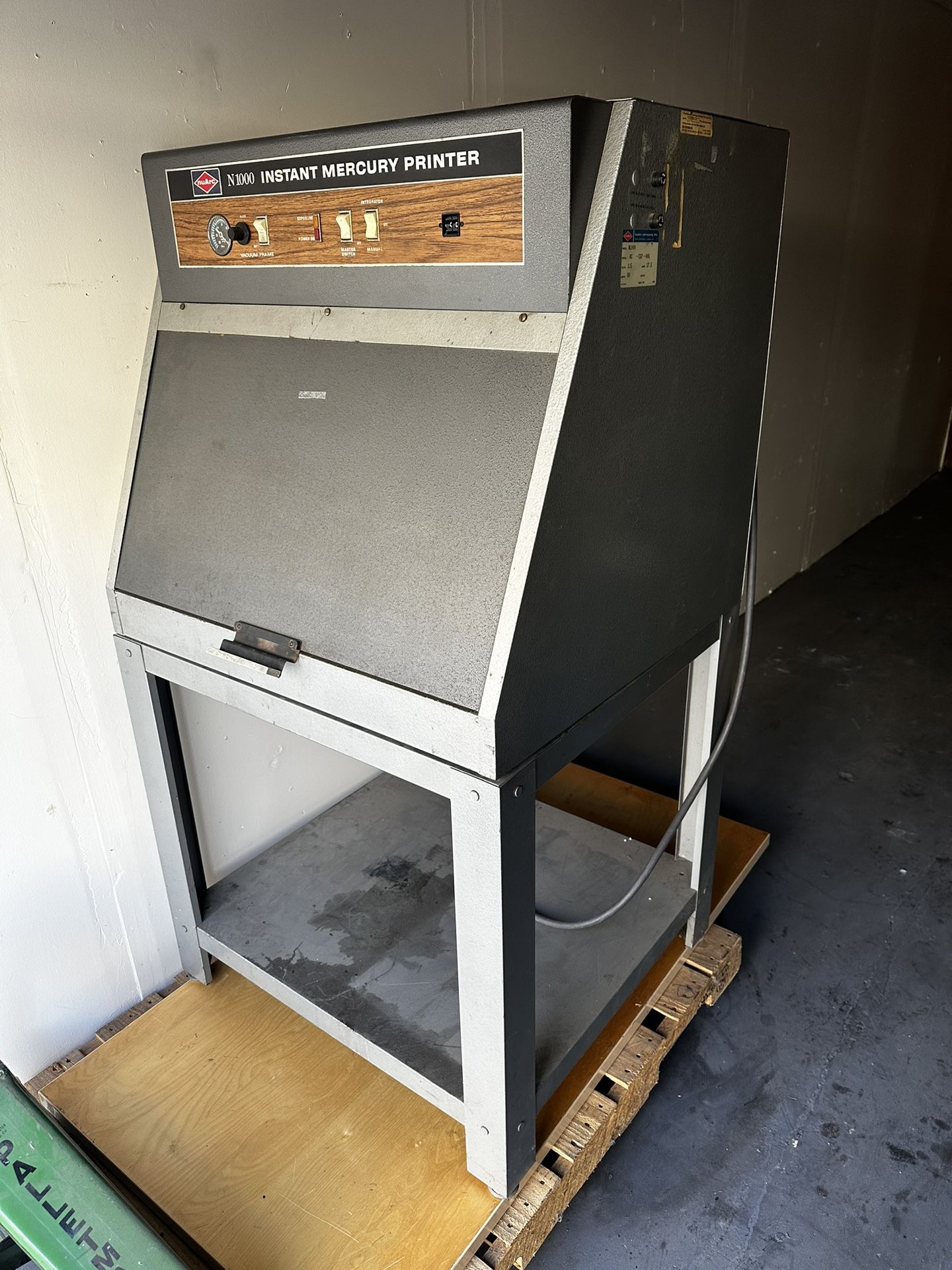NuArc N1000 Instant Mercury Printer