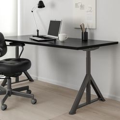 IKEA IDÅSEN Desk Dark gray, 47 1/4x27 1/2 "