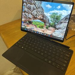 Microsoft surface pro tablet with keyboard