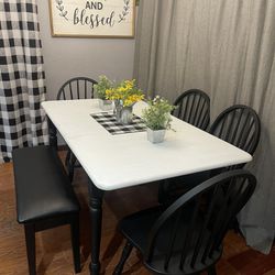 Kitchen Table With 4 Chairs And Bench