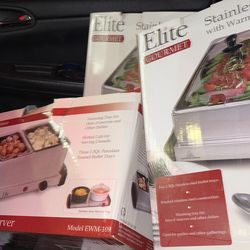 $40 FIRM – 3 Elite Gourmet Buffet Servers (Brand New in Box)
