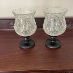 Pair of candle holders