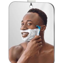 Brandnew Shower Mirror for Shaving with Hook (Medium 6x8 inch)40% Cheaper Than the Original,Unbreakable Deluxe Plexiglass Makeup Mirror,Largest Bathro