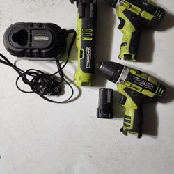 Rockwell 12V 3-tool set with charger/battery/rockwell bag