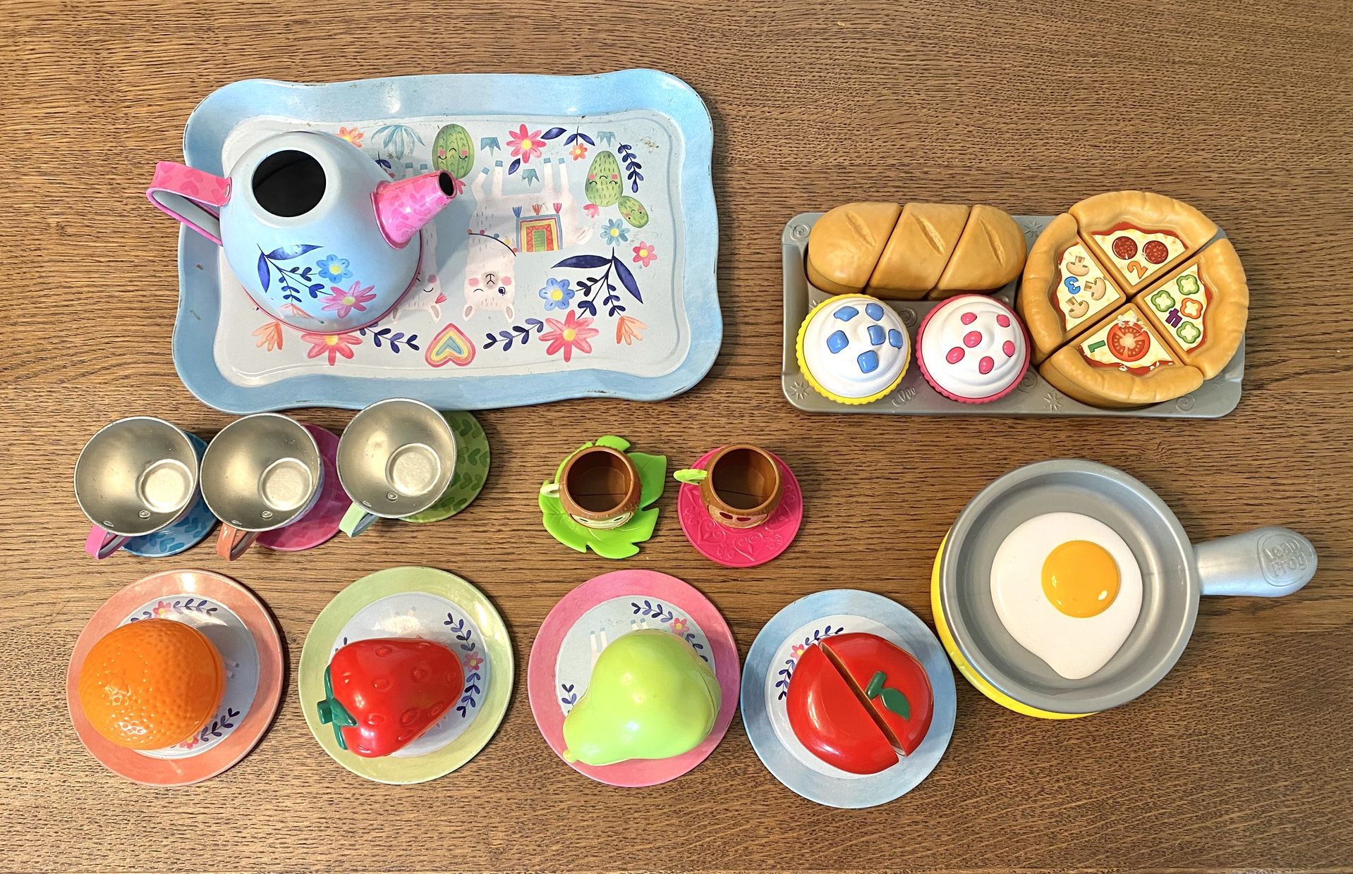 Kids Tea Set With Toy Food Set