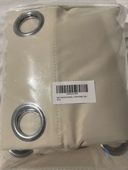Beige Cream Room Darkening Curtains 96 Inch