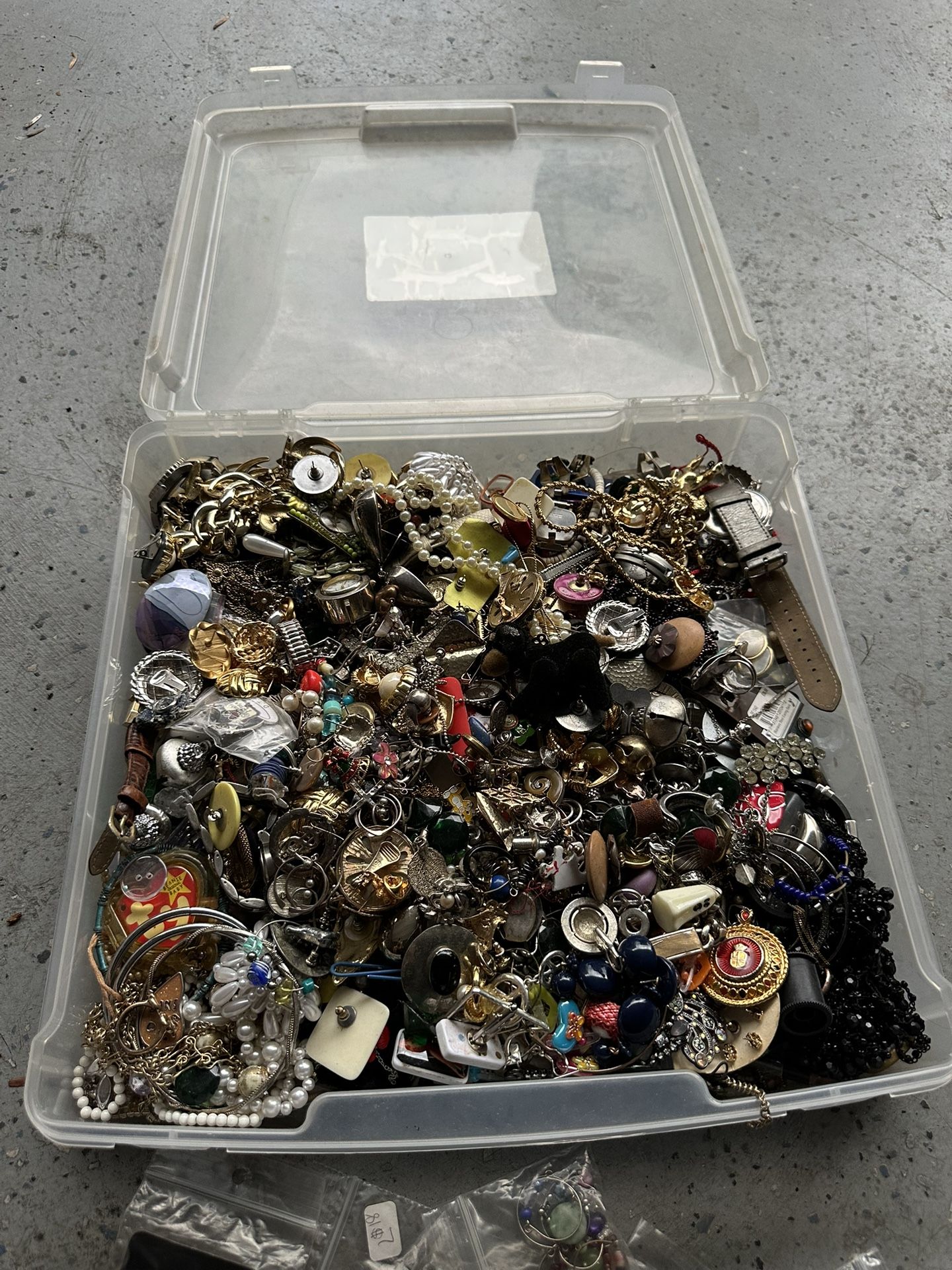 Large Costume Jewelry Lot – Mixed Accessories for Craft / Resale – No Precious Metals
