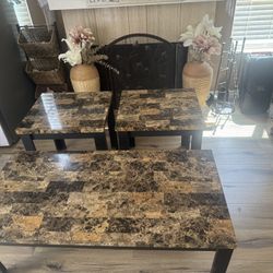 Coffee Table And End Tables 