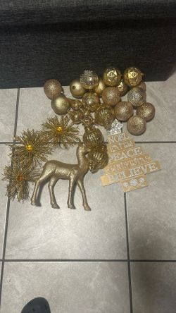 Ornaments Set Gold