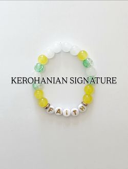 Faith ~ Glass Beaded Bracelet