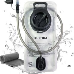 KUREIDA Hydration Bladder 2 Liter Leak Proof Water Reservoir,BPA Free,Wide Opening, Military Water Bladder Combined with Hydration Backpacks for Bikin