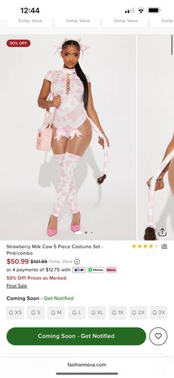 PINK COW HALLOWEEN COSTUME SOLD OUT